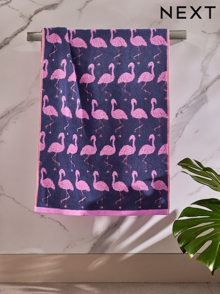 Flamingo 100% Cotton Towel (E01560) | 11 € - 24 €