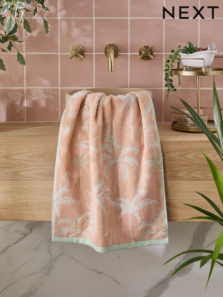 Orange Palm Tree 100% Cotton Towel (E01561) | $15 - $33