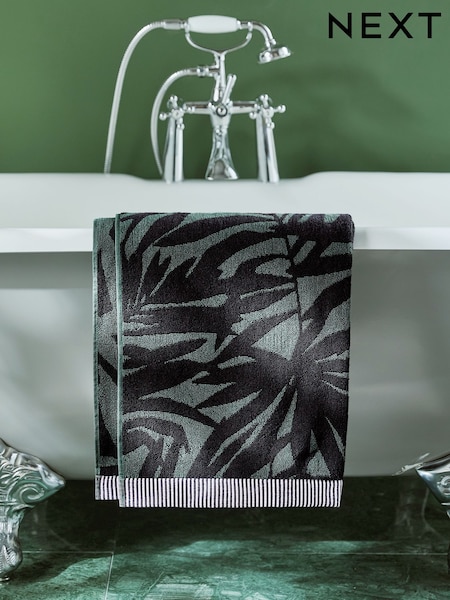 Green Leaf Egyptian Cotton Towel (E01575) | $18 - $55