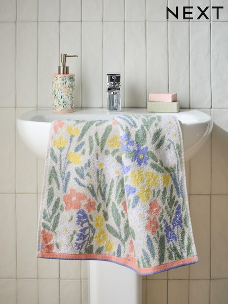 Floral 100% Cotton Towel (E01576) | 16 € - 32 €