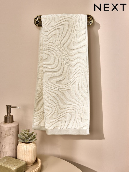 Swirl 100% Cotton Hand Towel (E01579) | 11 €