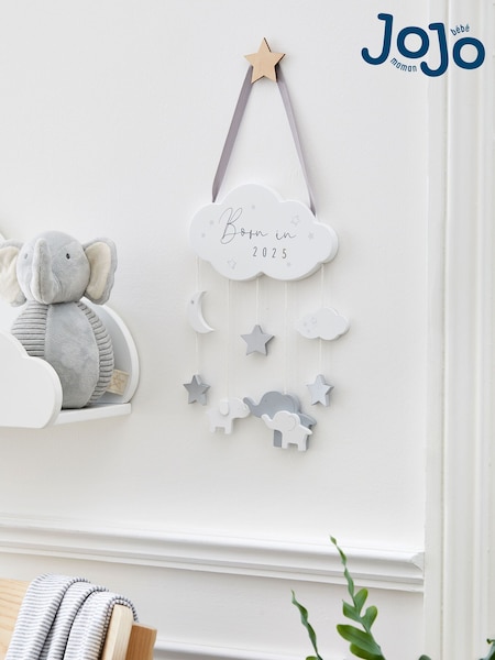 JoJo Maman Bébé Born in 2025 Wooden Wall Hanging (E01701) | €19
