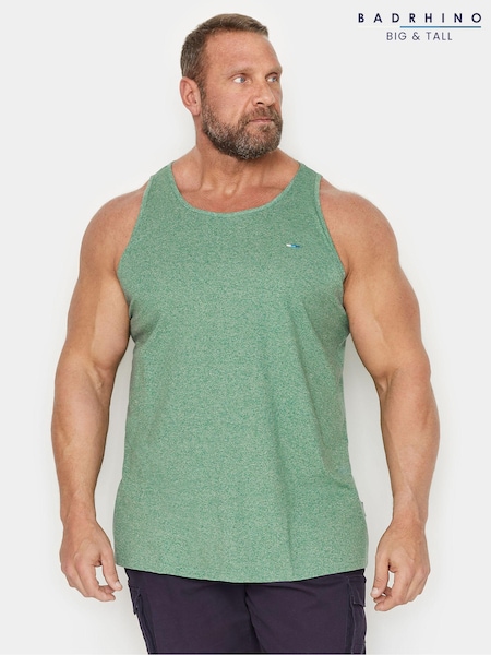 BadRhino Big & Tall Green 100% Cotton Marl Vest (E01729) | €25