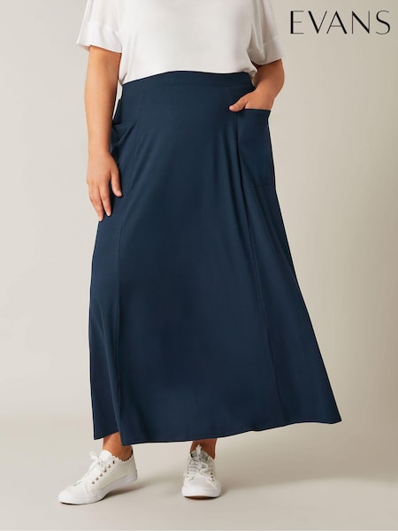 Evans Curve Maxi Skirt (E01765) | $44