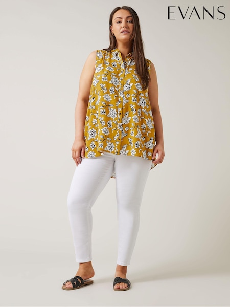 Evans Curve Floral Print Tunic (E01775) | €17.50
