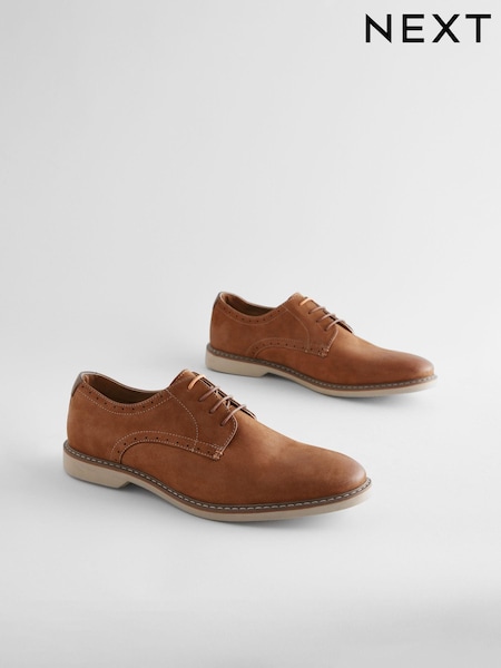Tan Brown Smart Casual Derby Shoes (E01809) | €59