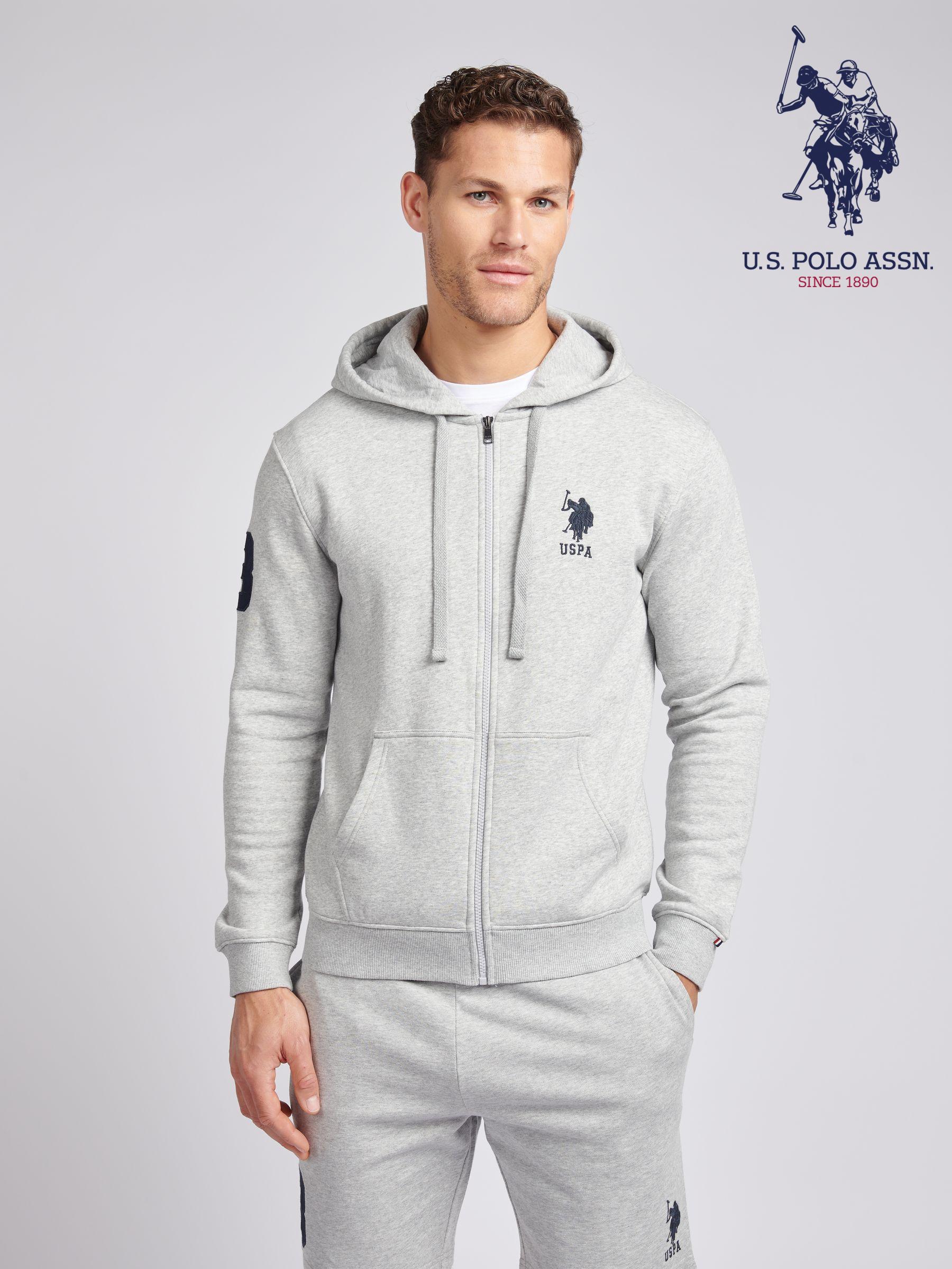 Grey Zip Through Print Regular Hoodies Next Luxembourg