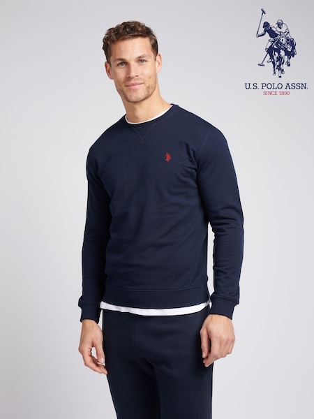 U.S. Polo Assn. Blue Classic Fit Mens Double Horsemen Sweatshirt (E01834) | R$ 590