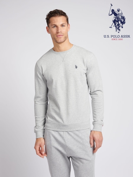 U.S. Polo Assn. Grey Classic Fit Mens Double Horsemen Sweatshirt (E01849) | R$ 590