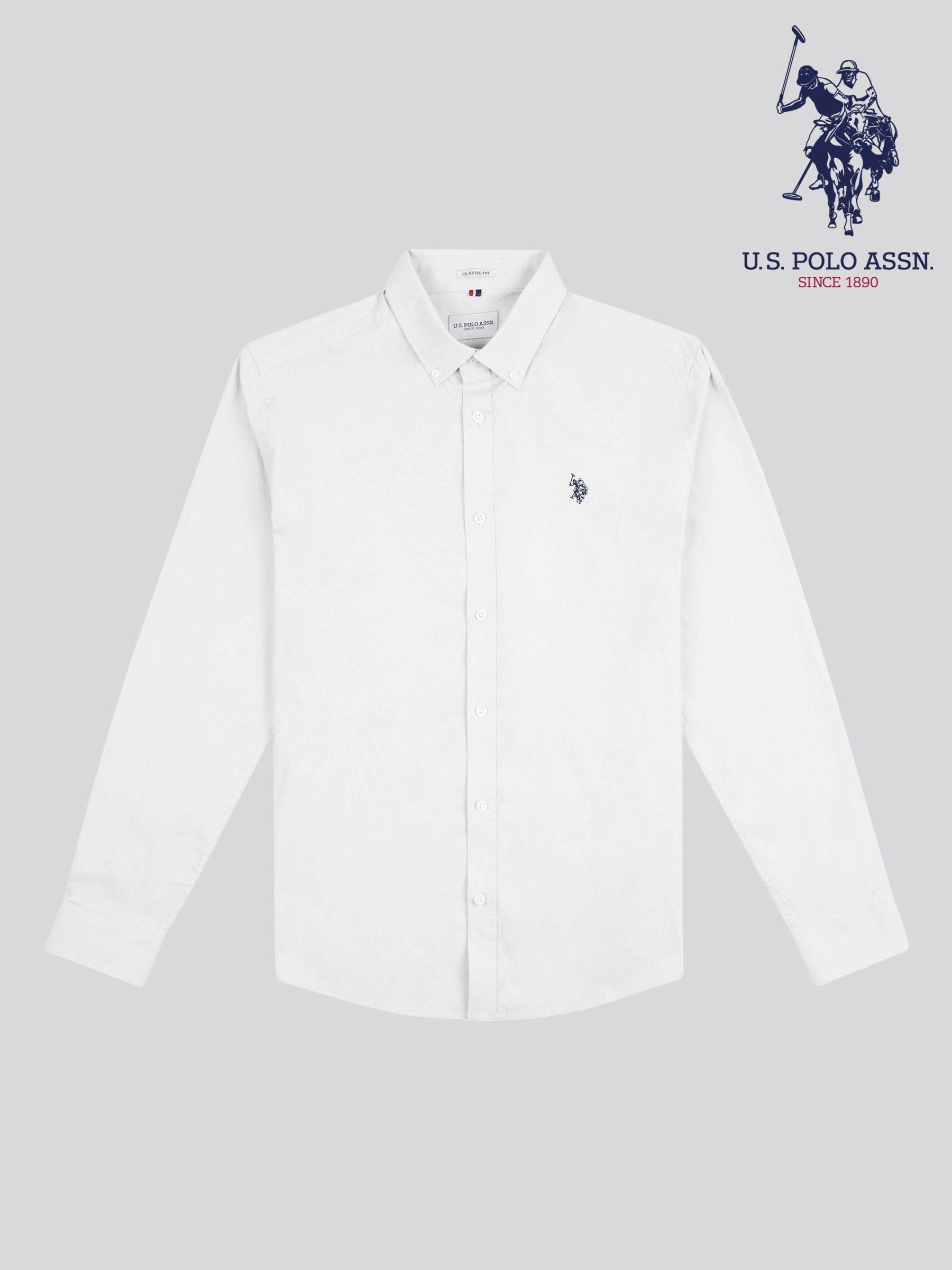 Men s U.S. Polo Assn White Long Sleeve Shirts Next Germany