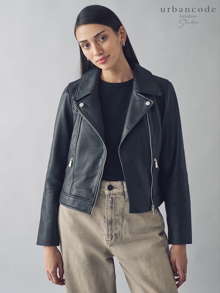 Urban Code Leather Biker Jacket (E01864) | 533 LEI