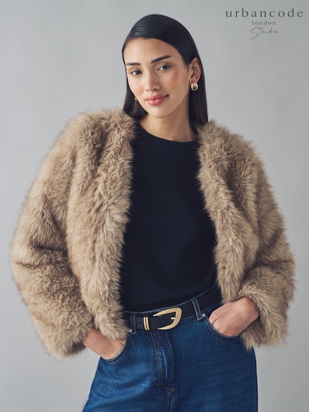 Urban Code Faux Fur Jacket (E01871) | ‏233 د.إ.‏