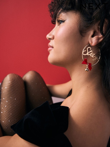 Gold Tone Christmas Sleigh Bell Earrings Made With Recycled Iron (E01886) | €7.50