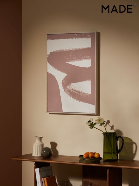 MADE.COM Innes Brown Abstract Canvas Wall Art (E01895) | €54