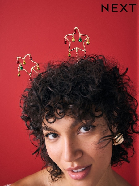 Золотой - Christmas Jingle Star Bopper Headband (E01911) | €10
