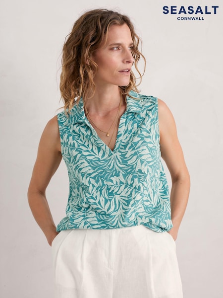 Seasalt Cornwall Helford Dip Sleeveless Jersey Top (E01981) | 26 €