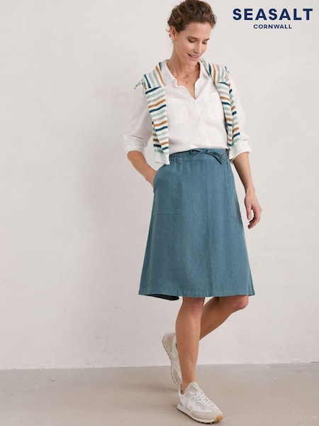 Seasalt Cornwall Pepper Moth 100% Linen Skirt (E01997) | 45 €