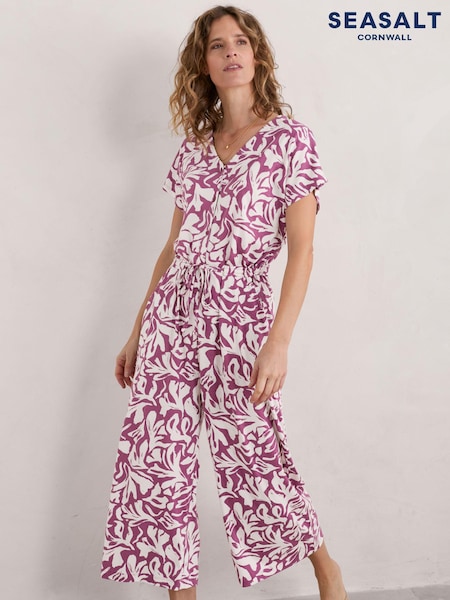 Seasalt Cornwall Rose Trellis Wide Leg Jumpsuit (E02031) | 43 €
