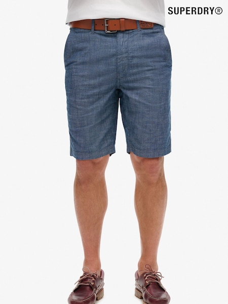 Superdry Blue Vintage International 100% Cotton Shorts (E02114) | €68