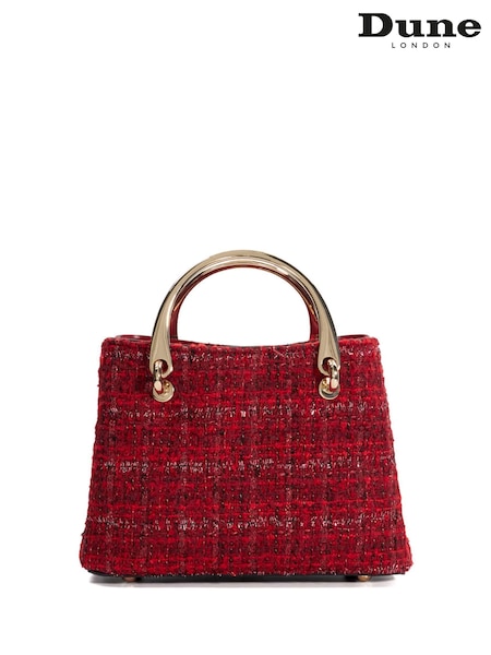 Dune London Red Dinkydorrien Mini Metal Handle Tote Bag (E02132) | €106