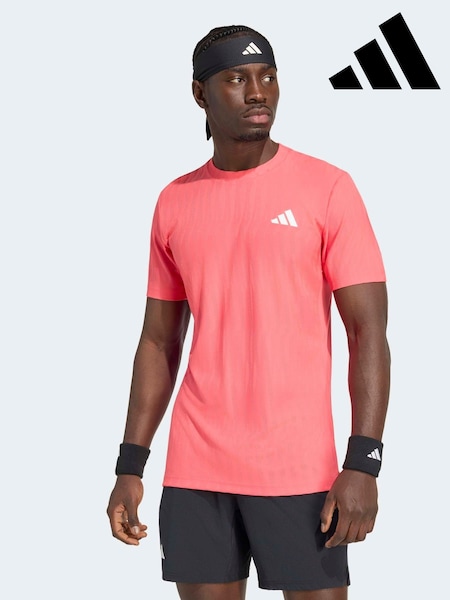 Rosa - Regular Adidas Tennis Climacool+ Airchill Freelift T-shirt