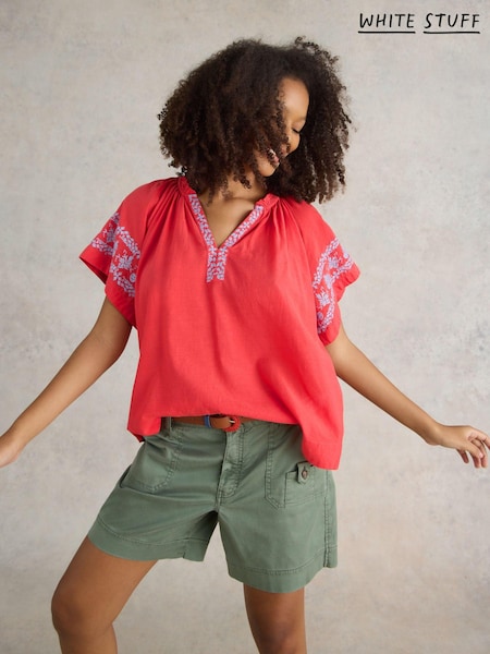 White Stuff Anna Cotton Embroidered Top (E02211) | 35 €