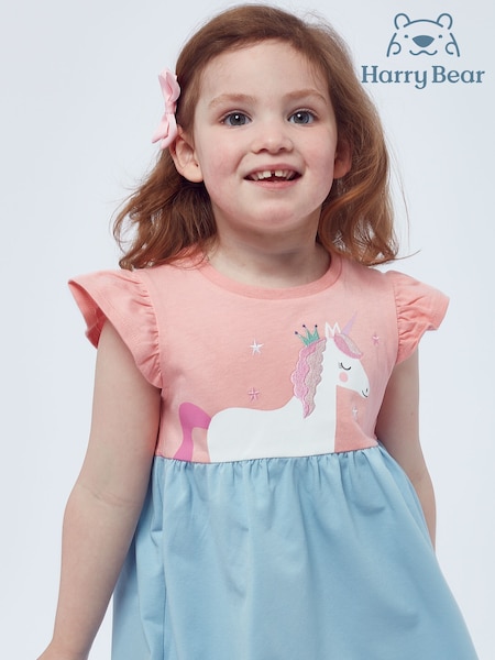 Harry Bear 100% Cotton Princess Unicorn Dress (E02302) | ‏115 ر.س.‏