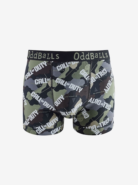 Green - Regular Oddballs Call Of Duty Camo Print Boxers