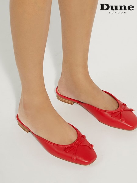 Roșu - Dune London Haylas Balerină Pantofi (E02460) | 313 LEI