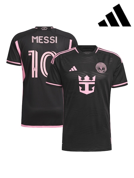 adidas Black Inter Miami CF Away Authentic Jersey 2024 Messi Football Shirt (E02470) | R$ 1,185