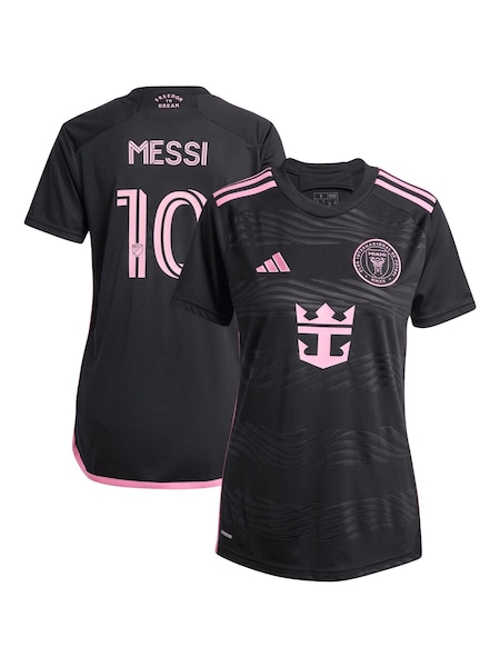 adidas Black Inter Miami CF Away 2024 Messi Womens Jersey (E02471) | €69