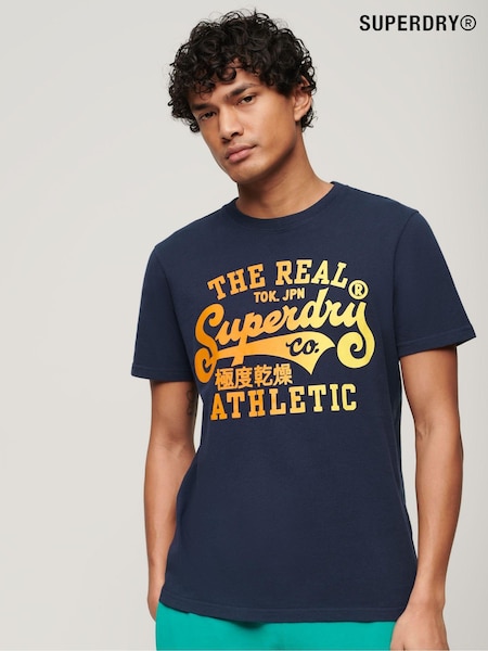 Superdry Blue Reworked Classic Graphic T-Shirt (E02531) | €45
