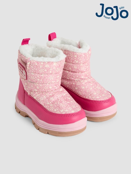 JoJo Maman Bébé Pink Cosy Snow Boots (E02560) | AED157 - AED175
