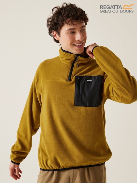 أصفر - Regatta Mens Frankie Half Zip Fleece (E02635) | ‏81 د.إ.‏