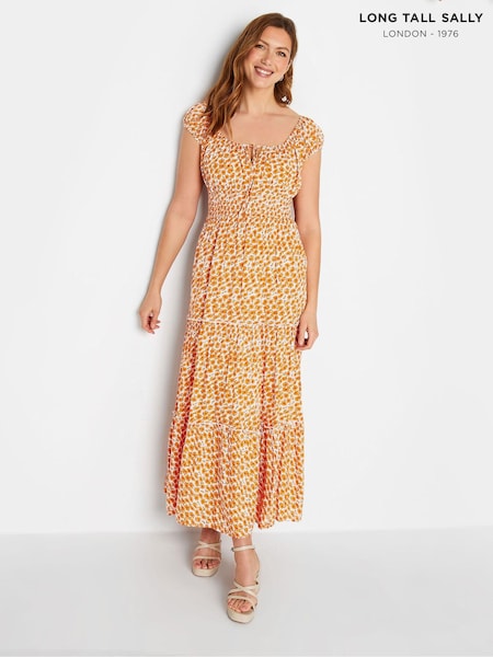 Long Tall Sally Yellow Sunflower Print Dress (E02715) | €58