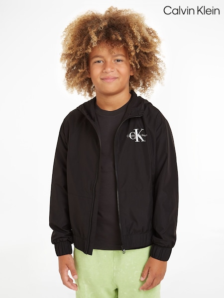 Calvin Klein Black Logo Zip Up Jacket (E02727) | €119 - €133