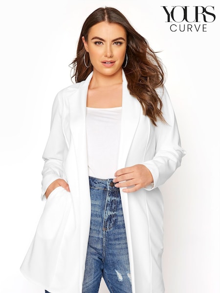 Yours Curve Longline Blazer (E02788) | kr780