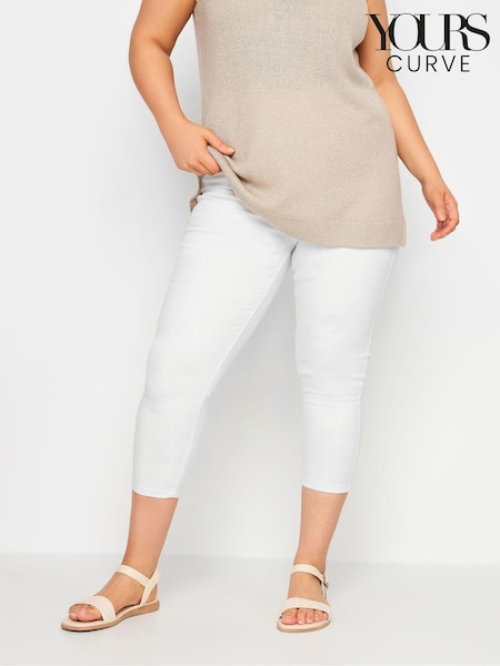 Wit - Yours Curve Cropped Jenny Stretch Jeggings (E02833) | € 20