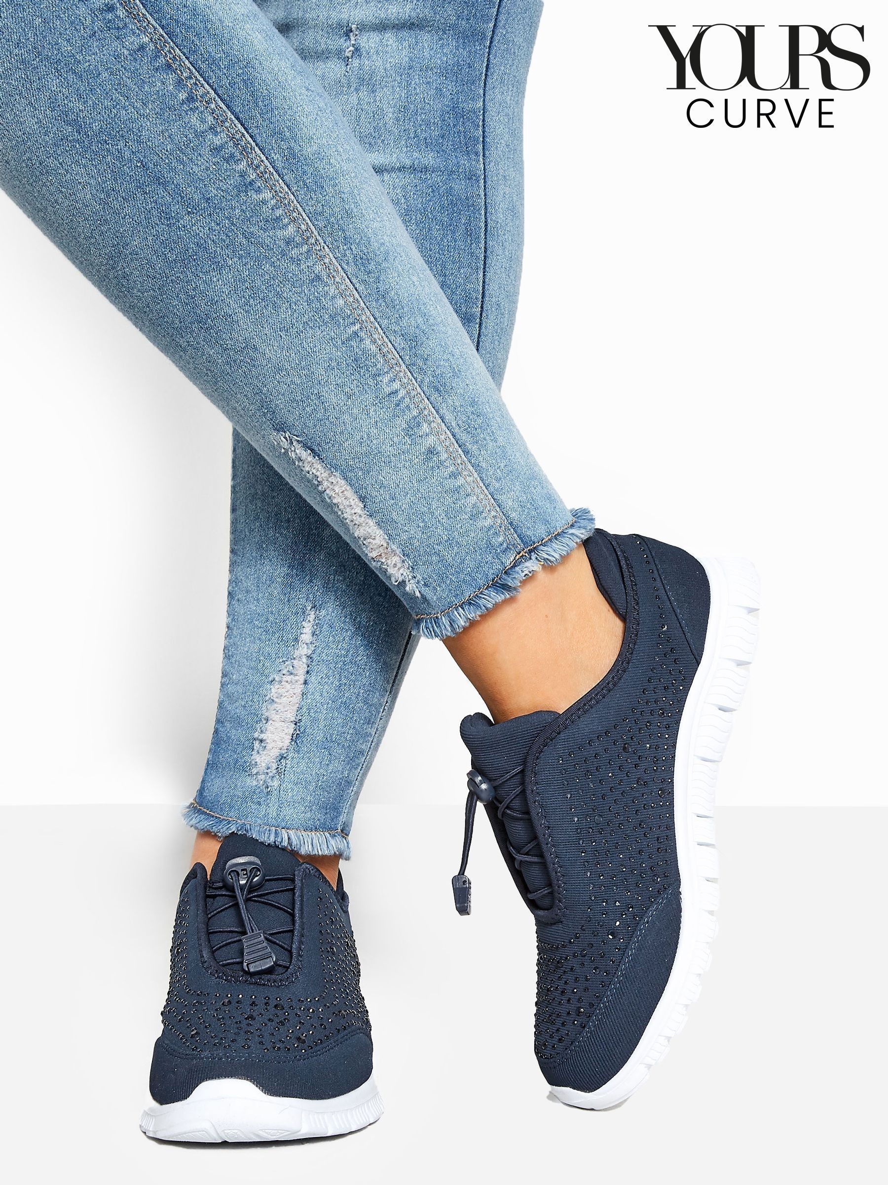 Women s Trainers Blue Embellished Casual Next Luxembourg