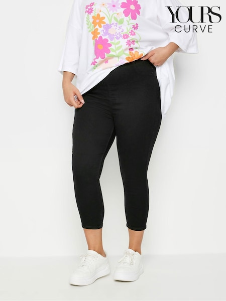 Yours Curve Cropped Jenny Stretch Jeggings (E02844) | 201 LEI