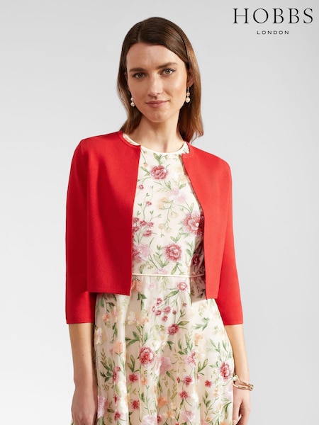 Hobbs Red Ella Cardigan (E02892) | €53