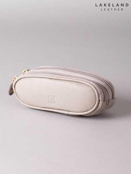 Lakeland Leather Grey Leather Double Glasses Case (E02956) | kr420