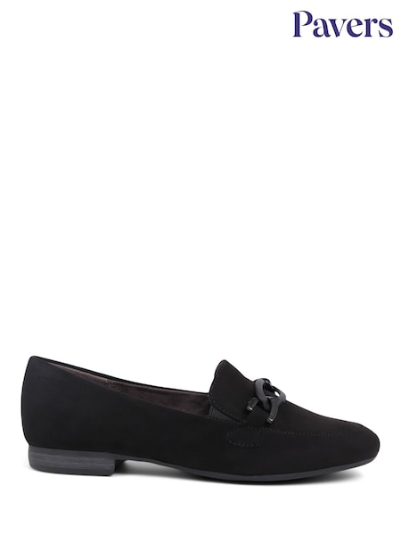 Pavers Black Pavers Smart Slip On Loafers (E02989) | ₪191