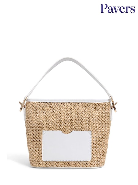 Pavers White Pavers Woven Shoulder 	 Pavers Woven Shoulder Bag Bag (E03032) | 134 QAR