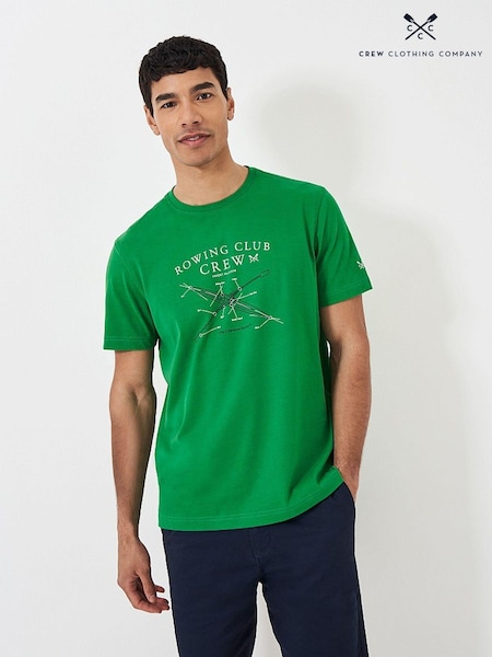 Crew Clothing 100% Cotton Printed Rowing Club T-Shirt (E03109) | €16