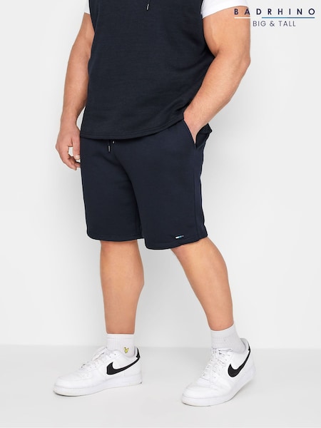 BadRhino Big & Tall Blue Jersey Shorts (E03123) | ₪111