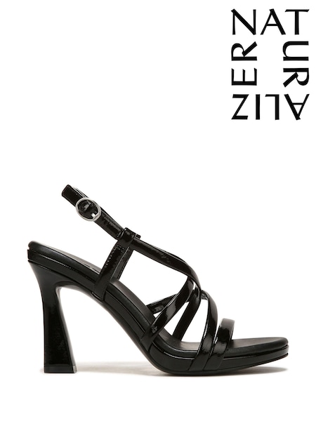 Naturalizer Luisa Patent Leather Strappy Black Sandals (E03164) | €107