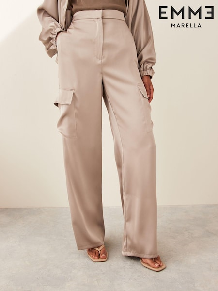 Emme Marella Natural EMMA Cargo Trousers (E03635) | €49