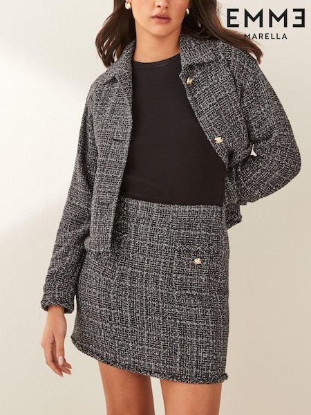 Emme by Marella Grey MICENE Boucle Mini Skirt (E03638) | 65 €