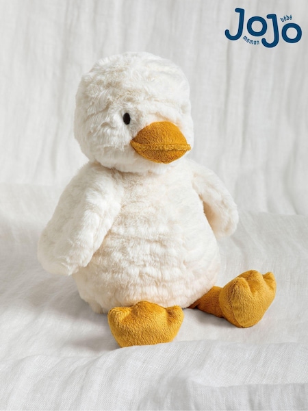 JoJo Maman Bébé Cream Doris Duck Soft Toy Medium (E04166) | €26